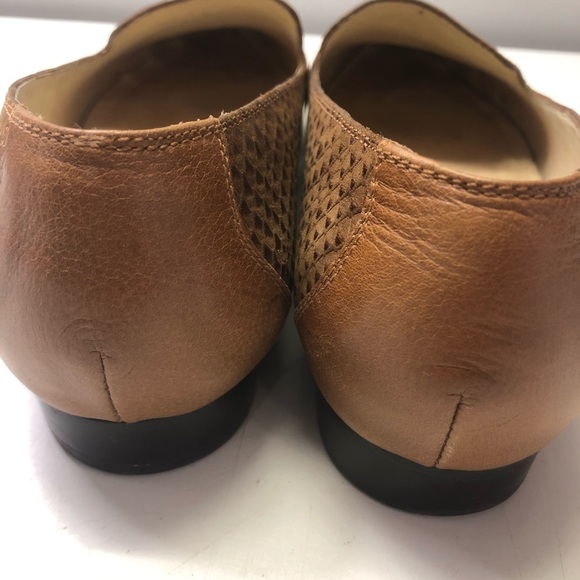 Columbian Leather Loafers Cognac Brown, size 6 - Picture 5 of 10
